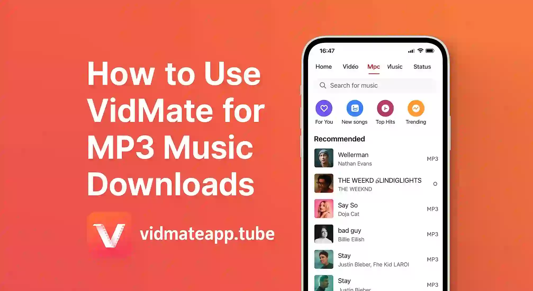 How to Use VidMate for MP3 Music Downloads (1)